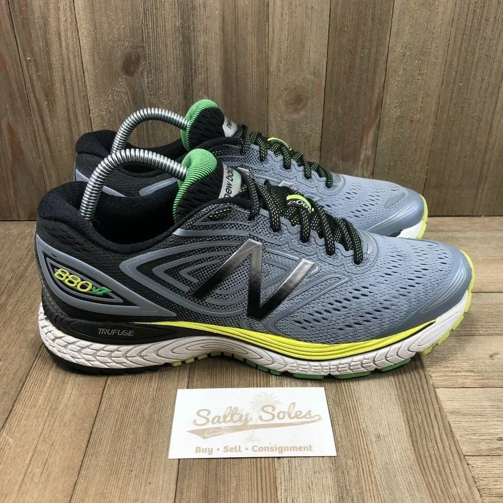 New Balance 880 V7 (M880GY7) Gray Running Shoes Lace Up Low Top Mens Size 9 D